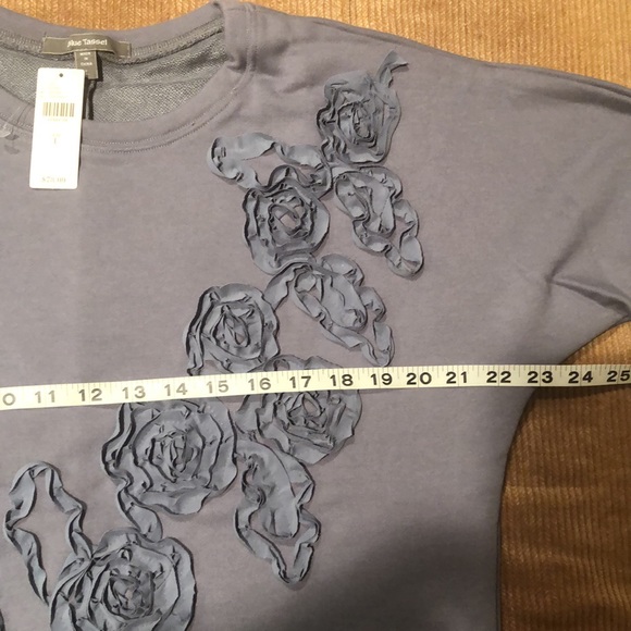 Anthropologie Ambrosi Applique Sweatshirt floral - Picture 10 of 10